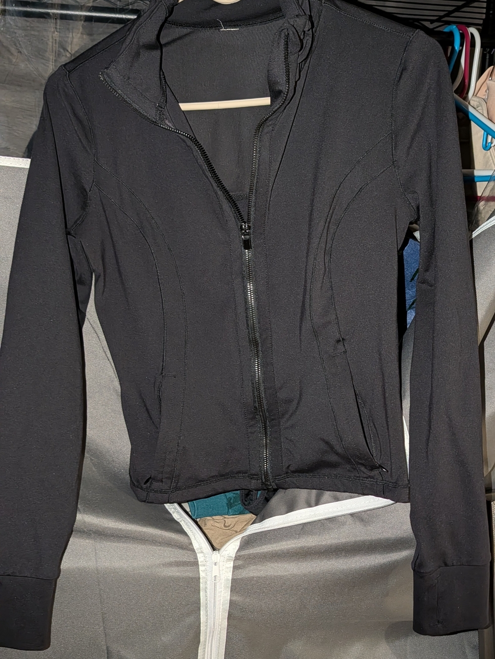 Black Women’s Zip-Front Jacket